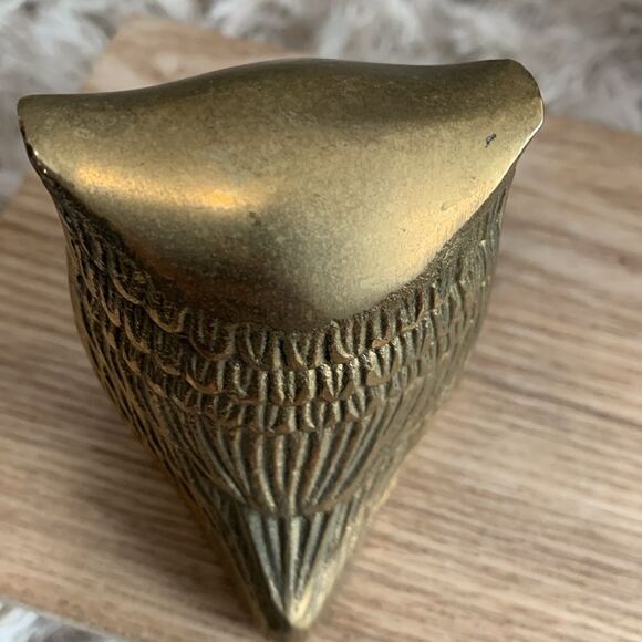 Vintage MCM Style Set Of 3 Brass Owls Figures Made In Korea - Picture 7 of 17